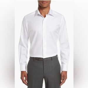 Trim Fit Royal Oxford Dress‎ Shirt David Donahue